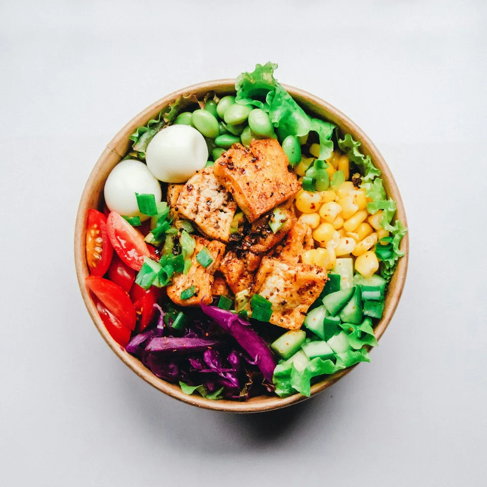 Various meals served in a bowl